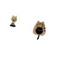 thumbnail image 5 of Escultura de cabeza de gato tigre, figura de animal moderna, artesanía, reloj de pared silencioso, adorno para entrada, sala de estar, estantería, mes, 5 of 8