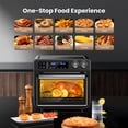 thumbnail image 4 of 26QT Air Fryer Oven,Oil-Less Digital Touchscreen Toaster Oven with 10-in-1 Multi Function&Custom Mode, Visible Window , 1800W,Black, 4 of 9