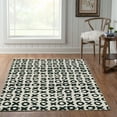 thumbnail image 3 of Linon Home Décor Washable Maybell Area Rug or Runner Collection, Ivory and Black, 5' x 7', 3 of 7