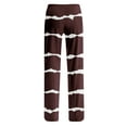 thumbnail image 6 of DENGDENG Pajama Pants Women Funny Striped Pajama Pants Soft Sleep Lounge Wide Leg Pants Plaid Christmas Cute Petite Palazzo Pj Bottoms Wine XXL, 6 of 6