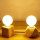 thumbnail image 5 of Lámpara de escritorio de madera,Lámpara de escritorio de madera Soporte de base de bombilla de zócalo E27,Luz de mesa con base de madera con interruptor de enchufe de EE. UU.,Luces de, 5 of 9