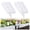 white-10pcs, variant on Imitation Stone Garden Fence Plastic Retaining Edging Border Grey Cobbled Effect,Plastic Garden Retaining Edging Fence,Flexible Interlocking Landscape Edging,for Landscaping Flower Beds