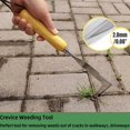 thumbnail image 3 of 1pc, Crack Weeder Crevice Weeding Tool, Stainless Steel Weed Tool Manual Weeder, Beech Wood Handle Lawn Yard Gardening Tool Gardening Gift, 3 of 4