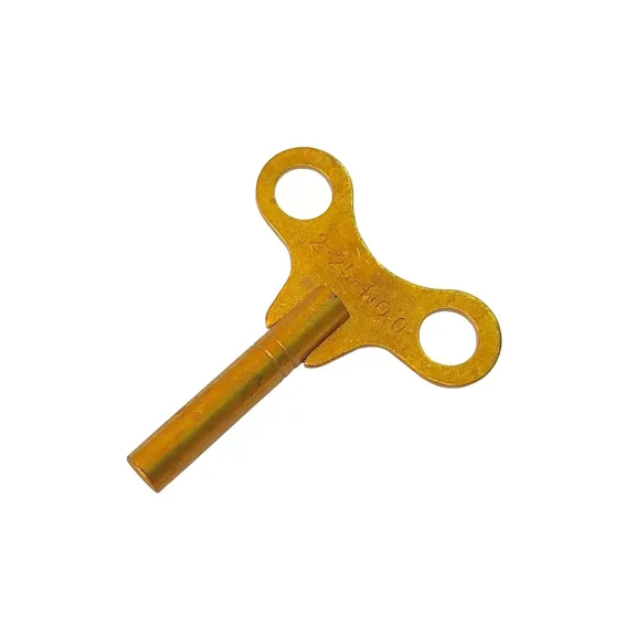 Brass Replacement Clock Key For Key Wind Clocks Size 0 / 2.25 mm - Clock Parts