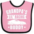 thumbnail image 3 of Inktastic Grandpas Lil Racing Buddy Boys or Girls Baby Bib, 3 of 4