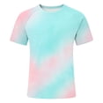 thumbnail image 4 of JAJAHO Mens Tie Dye T Shirt Raglan Short Sleeve Casual Loose Fit Crew Neck Graphic Tee Soft Daily Wear Summer Beach Shirts Stylish Tops, 4 of 4