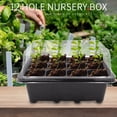 thumbnail image 3 of Darzheoy 5 Packs Seed Starter Tray Seed Starter Kit (60 Cells Total Tray) Seed Starting Trays Plant Starter Kit and Base Mini Greenhouse Germination Kit for Seeds Growing Starting, 3 of 8