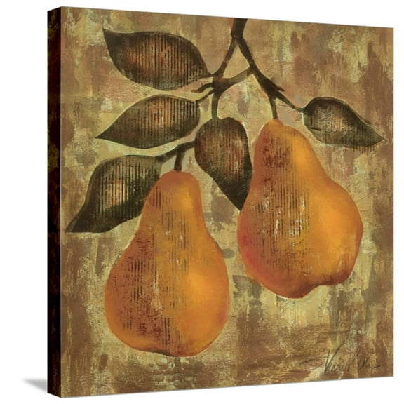 Art.com Pear Stretched Canvas Print Wall Art by Silvia Vassileva, 24" x 24"
