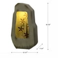 thumbnail image 2 of Hi-Line Gift Ltd 79532-W-GY Gray Zinc Fountain with 42 Warm White LEDs - Outdoor, 2 of 4