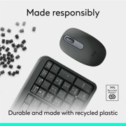 Logitech MK250 Bluetooth Wireless Mouse and Keyboard Combo: Fast & Easy Connectivity, Compact Wireless Keyboard, Ambidextrous Mouse (Graphite)