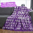 thumbnail image 3 of LHSHID Nurse Week Gifts for Women Purple Throw for Nurses Thank You Appreciation Blanket for The Best Nurse Practitioner Ever 30x40in, 3 of 6