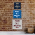 Signs ByLITA Square Private Employees Only Sign (Blue) - Large ...