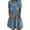 🔥 Light Blue, variant on Sentmoon Plus Size Dress Workout Short Sleeve Casual Dresses for Women Solid Color Denim Stretchy Loose Fit Maxi Dresses for Women Beach Necessities for Club and Bar M