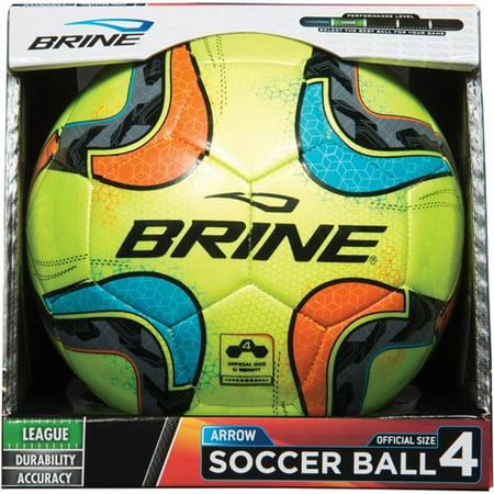 Brine Arrow Soccer Ball, Lime, Size 4
