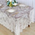 thumbnail image 3 of JFBUJC Lace-tablecloth-rectangular 60x120-inch White Rectangle Overlay Tea Tablecloth Lace Tablecloths Long Rectangular Tablecloth Lace Tablecloth 60 Table F, 3 of 3