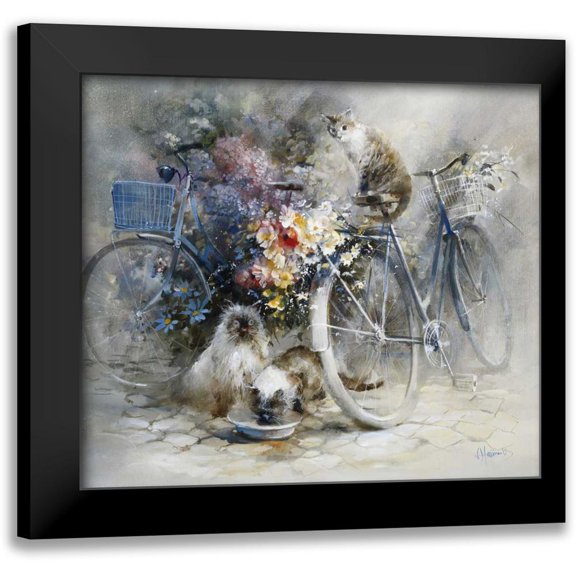 Haenraets, Willem 13x12 Black Modern Framed Museum Art Print Titled - Bicycle race