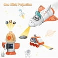 thumbnail image 5 of ONXE Mostop Space Toy for Kids Rocket Ship Toys with Space Shuttle, Space Rover, Spaces Station, 5 in 1 Spaceship Toy for Boys 3-8, Aerospace Model Space Figure Toys with Sound & Lights, 5 of 5