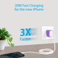 thumbnail image 6 of USB C Wall Charger Block,FiveBox 20W PD Type C Charger Block Fast UCB C Charging Block Type C Charger Plug USB C Brick Power Adapter,Purple, 6 of 7