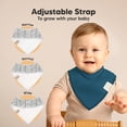 thumbnail image 3 of Baberos tipo bandana para bebés KeaBabies, 100% algodón orgánico, paquete de 8, 3 of 9