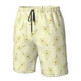 thumbnail image 4 of Balery Green Pears Traje de Baño Estilo Hawaiano para Hombre, Shorts de Secado Rápido con Bolsillos-Small, 4 of 6
