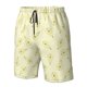 thumbnail image 4 of Balery Green Pears Traje de Baño Estilo Hawaiano para Hombre, Shorts de Secado Rápido con Bolsillos-XX-Large, 4 of 6