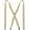 Champagne, variant on Mens Solid Color Suspender with 4 Clips Adjustable Braces