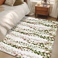 thumbnail image 4 of Area Rug for Living Room, Green Pink Weeping Eucalyptus Non-Slip Indoor Large Carpet for Bedroom/Dining Room, Spring Summer Farmhouse Leaves Washable Rectangle Floor Runner Rugs - 4 x 6 Ft, 4 of 8