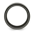 thumbnail image 2 of Edward Mirell Titanium Black Ti Flat Laser Patterned 10mm Band, 2 of 7