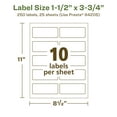 thumbnail image 6 of Avery EcoFriendly Rectangle Labels, 1-1/2" x 3-3/4", 250ct, 6 of 10