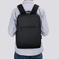 thumbnail image 5 of Laptop Backpack with USB Charging Port, Large Capacity Water Resistant Oxford Travel Bag for 15.6 Inch Computer, Durable Multi-Pocket Business Daypack, Black, 5 of 5