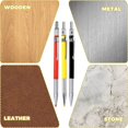 thumbnail image 2 of 3Pcs Mechanical Carpenter Pencils Set with Built-In Sharpener for Steel,Pipe Fitter Welder,Construction Woodworker A, 2 of 7