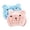 2PCS #62, variant on Cute Bear Microfiber Hair Drying Cap for Women Super Absorbent Coral Fleece Hair Towel Wrap for Curly Long Hair Fast Drying Anti-Frizz Spa Turban Blue - Pink-2PCS