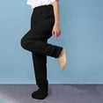 thumbnail image 2 of Womens Winter Sherpa Fleece Sweatpants High Waist Fuzzy Joggers Pants Thick Thermal Lounge Trousers With Pockets, 2 of 9