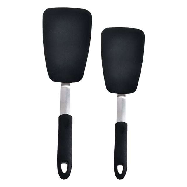 TIELUTT Silicone Kitchenware 2 Piece Silicone Leak Spatula Steak Spatula Set Kitchen Cooking Rice Cooker 3 Cups Kitchenware Organizer Rack Egg Cooker for Hard Boiled Eggs Food Cooker Dorm Cooker Set
