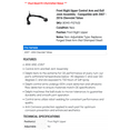 thumbnail image 2 of Front Right Upper Control Arm and Ball Joint Assembly - Compatible with 2007 - 2016 Chevy Tahoe 2008 2009 2010 2011 2012 2013 2014 2015, 2 of 2