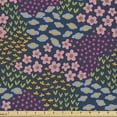 thumbnail image 1 of Floral Fabric by the Yard, Arrangement of Colorful Endemic Flowers Endemic Garden Elements, Decorative Upholstery Fabric for Sofas and Home Accents, Multicolor by Ambesonne, 1 of 5