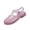 Pink, variant on Clear Jelly Sandals, Summer Beach Shoes, Ankle Strap Flat Sandals, Glitter Casual Footwear, Women's Summer Sandals, Crystal Jelly Heel Sandals for Women Summer Beach Jelly Shoes, Black 6.5
