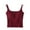 Red, variant on Women's Padded Cami Tank Top with Built in Bra, Wireless Sleepwear loungewear Top with Shelf Bra, Stretchy ease Sleepwear Shirt for Everyday Wear