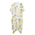 thumbnail image 4 of Xoenoiee Tropical Pineapple Lemon Star Pattern Women's Swimsuit Cover Up Half Sleeve Kimono Cardigan 2026 Summer Fashion Top Casual Dressy Loose Lightweight Cardigans, 4 of 7