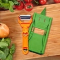 thumbnail image 4 of Desfibradora Juego De Pelador De Cocina Multifuncional De 1 Pieza De Acero Inoxidable Con Doble Hoja Para Preparar Juliana Y Verduras Rkxzt, 4 of 9