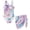 Violet Blue Tie-dye, variant on SEANATIVE Girls One Piece Swimsuit with Mesh Cover Up Skirt Cut Out Back Design 2 in 1 Bathing Suit for Beach Party Hotel Pool, Size 7-8 Years, Black Cat Butterfly Galaxy Violet
