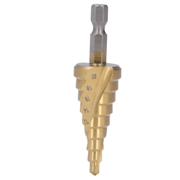 Laiwei Stufenbohrer 4–32 Mm – 15 Stufen, HSS 4241, Titanbeschichtet, Sechskantschaft, Für Holz, Kunststoff & Metall