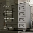 thumbnail image 6 of Eviva Acclaim 28" Gray Transitional Bathroom Vanity w/ White Carrara Top, 6 of 6