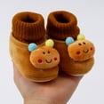 thumbnail image 5 of Gvdentm Girl Kids Winter Shoes Baby Girls Boys Warm Winter Booties First Walkers Slippers Shoes(Coffee,5), 5 of 6