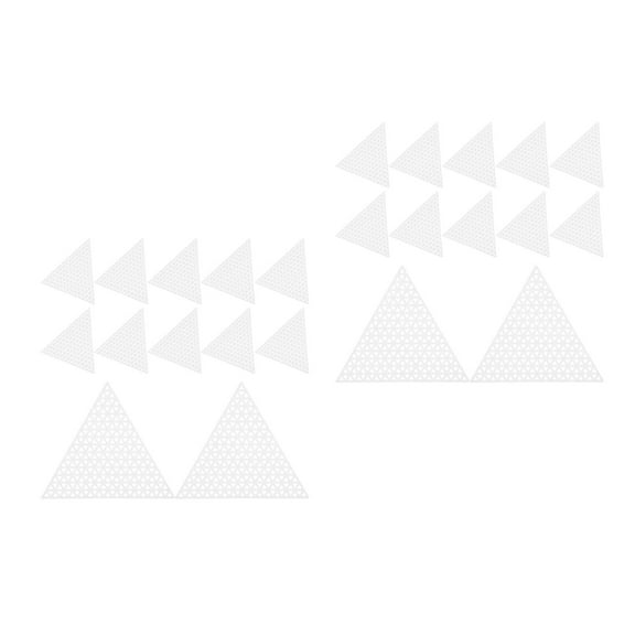Hemoton 40 pcs Triangle Plastic Canvas Sheets Mesh Crafts Canvas Plastic Canvas for DIY Crochet Knitting Needle Embroidery Craft Supplies