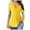 Yellow, variant on Tops for Women Trendy Raglan Long Sleeve Shirt Women Ladies Short Sleeve Tops Womens Casual Summer Shirts Dressy Blouses V Tees Casual Top Blouse Chiffon Tunic Blouse Chiffon Work Blouses Yellow S