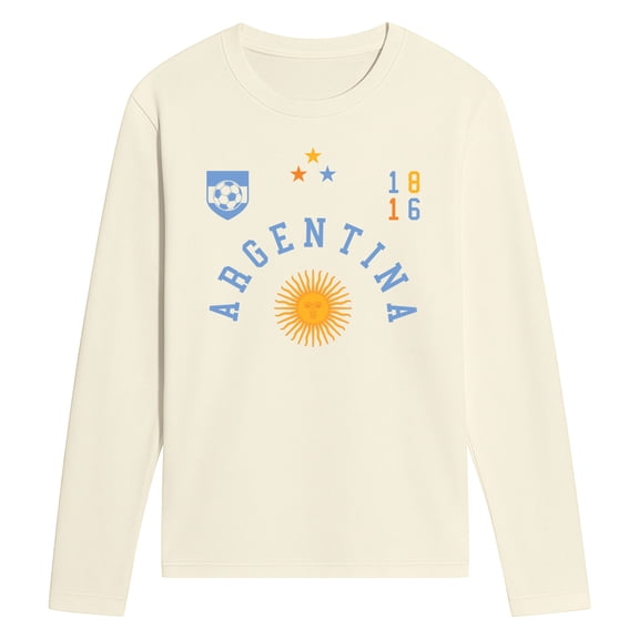 Instant Message - Argentina Soccer Jersey - Men's Long Sleeve Graphic T-Shirt