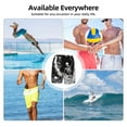 thumbnail image 6 of Gukieu Skeleton Wave Artwork Print Men's Double Layer Sports Swim Trunks, Quick Dry Adjustable Waist Swim Shorts Swimwear-X-Large, 6 of 6