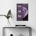 thumbnail image 2 of Inspirational Canvas Painting Ctrl Alt Del Word Motivational Wall Art Entrepreneur Quotes Poster Prints Wall Pictures for Home Living Room Home Decor Office Framed Ready to Hang [12''''W X 18''''H], 2 of 5