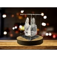 thumbnail image 3 of Mona Lisa 3D Engraved Crystal Decor, 3 of 6